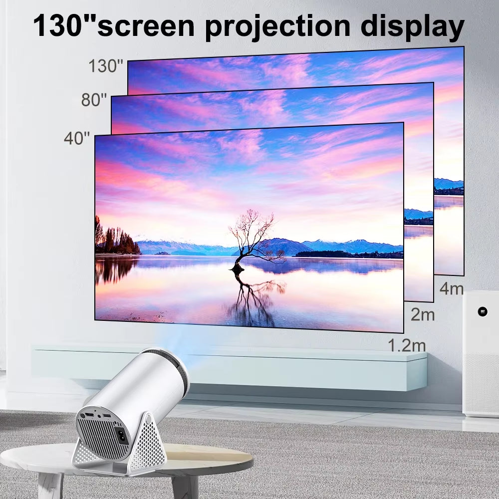 P300 Android Projector H713 Projetor 5G Wifi BT 250Ansi Cinema Home Keystone HDMI Proyector 1080P 4K Projector
