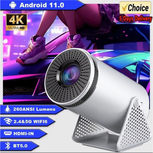 P300 Android Projector H713 Projetor 5G Wifi BT 250Ansi Cinema Home Keystone HDMI Proyector 1080P 4K Projector