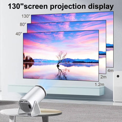 P300 Android Projector H713 Projetor 5G Wifi BT 250Ansi Cinema Home Keystone HDMI Proyector 1080P 4K Projector