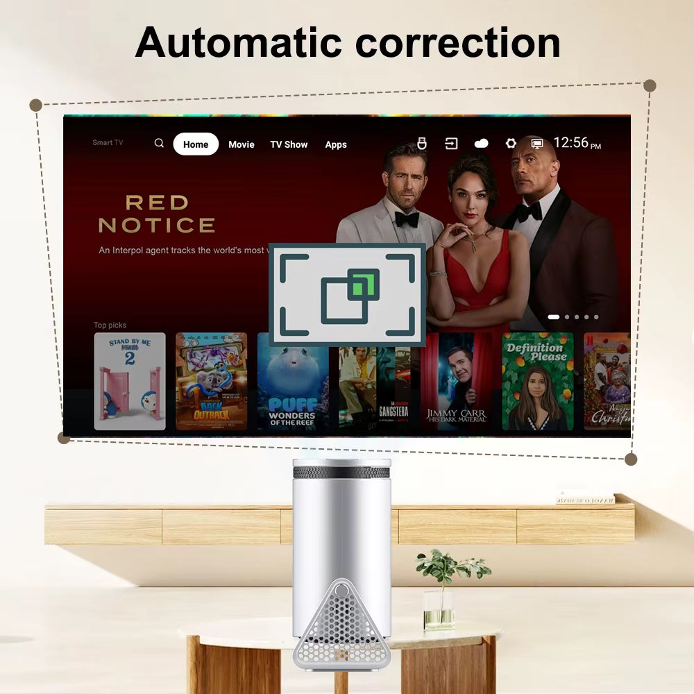 P300 Android Projector H713 Projetor 5G Wifi BT 250Ansi Cinema Home Keystone HDMI Proyector 1080P 4K Projector